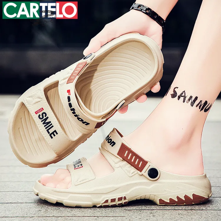 男士凉鞋外穿夏季2025新款户外运动沙滩拖鞋男式开车两用凉拖男款