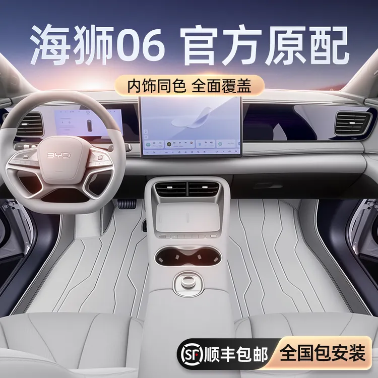 适用于海狮06脚垫全包围25款dmi/ev汽车内地毯改装饰后备箱垫配件