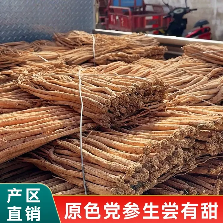 甘肃岷县无硫党参特大条250克/500克包邮熟党参白条党非桃胶