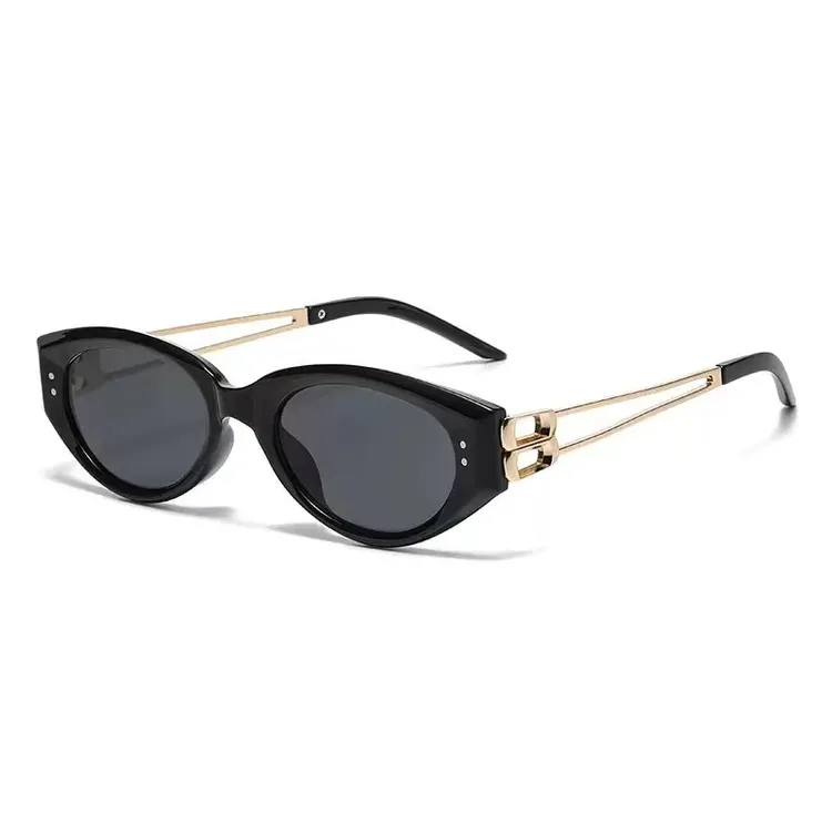 容祖儿同款潮流猫眼墨镜爆款时尚防紫外线太阳眼镜-J31