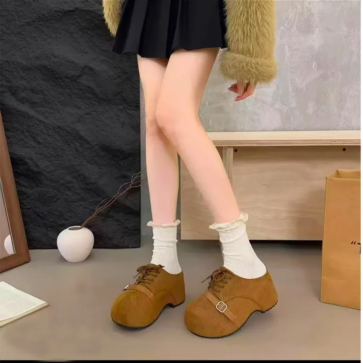 增高中跟胶粘日式时尚秋季软底平底秋冬包头拖【偶有微瑕介意勿拍】