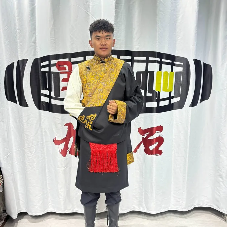 藏装藏袍三件套藏袍+上衣 藏袍上下分开穿男款简单是藏袍