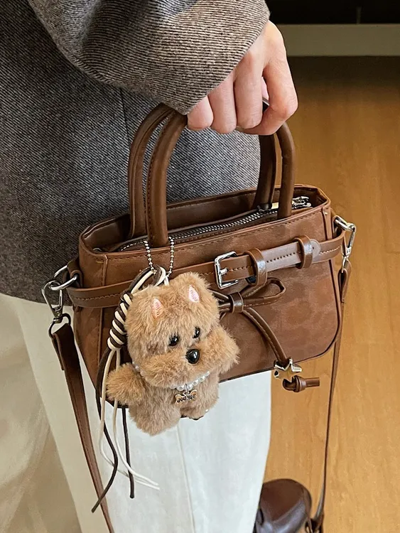 高级质感覆古豹纹手提包包女式2025新款秋冬百搭通勤斜挎包小拎包