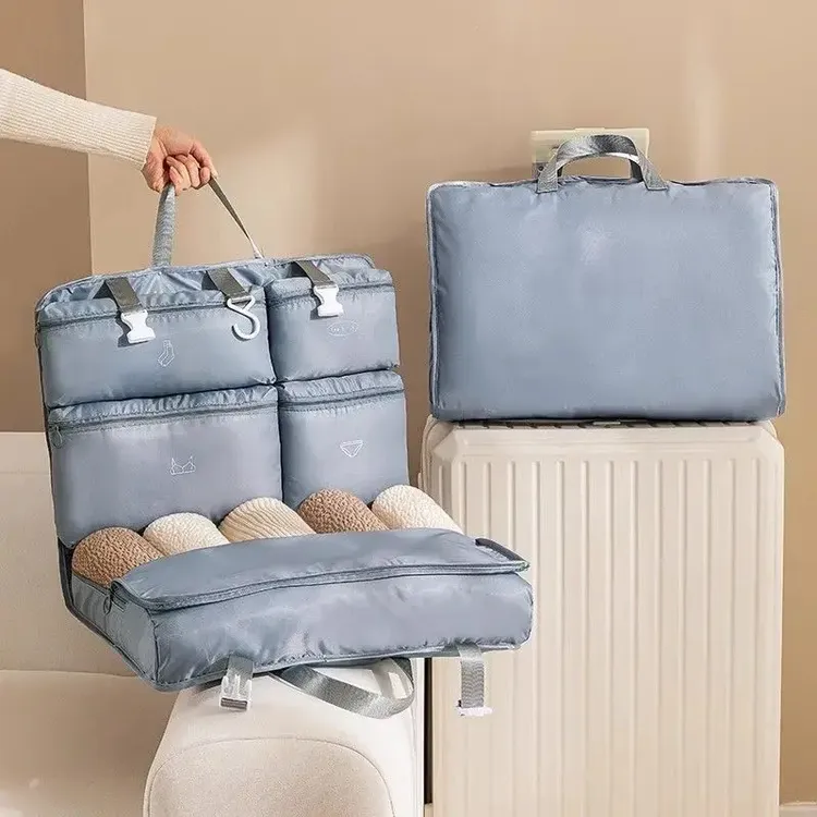 旅行收纳袋七合一收纳整理包衣物内衣内裤分装袋出差旅游方便携带