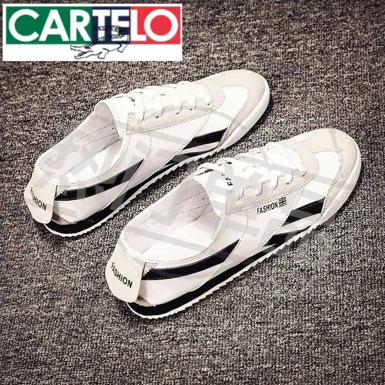 高端德训男鞋2025新款潮鞋秋季阿甘鞋透气百搭休闲鞋子男款小白鞋