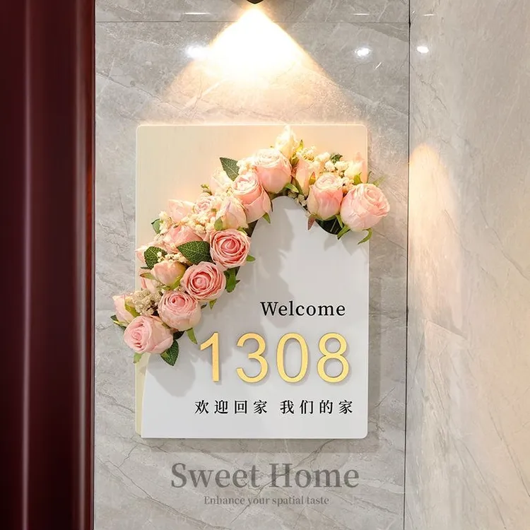 门牌挂牌创意号牌2025新款高档大气抖音入户门牌号入户门装饰定制