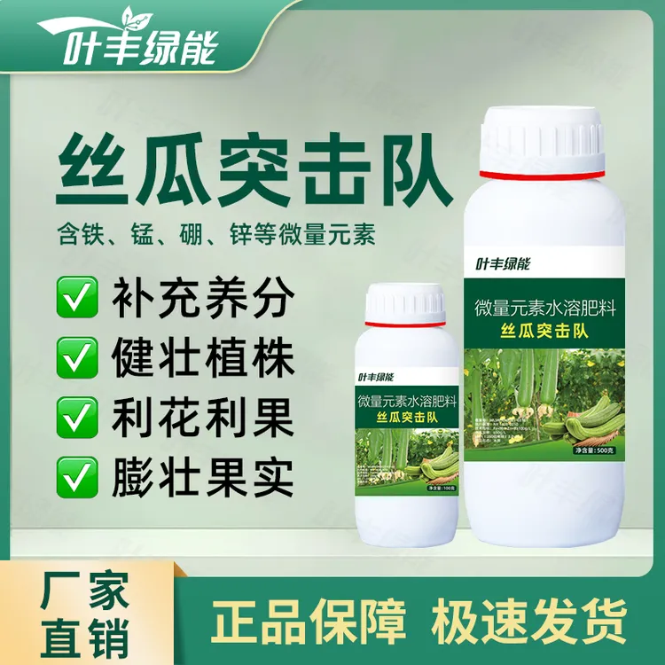 叶丰绿能丝瓜突击队补充营养促进分化健壮植株提升品质水溶肥料