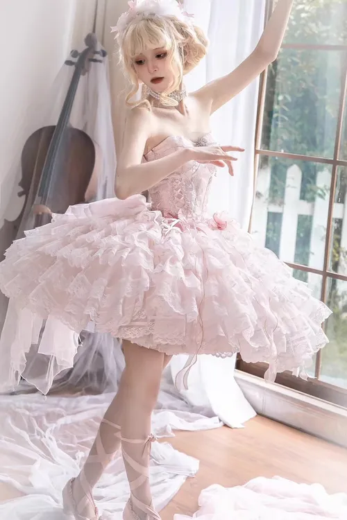 (实体店正品) 小繁星 芭蕾风小礼服Lolita 实体店正品