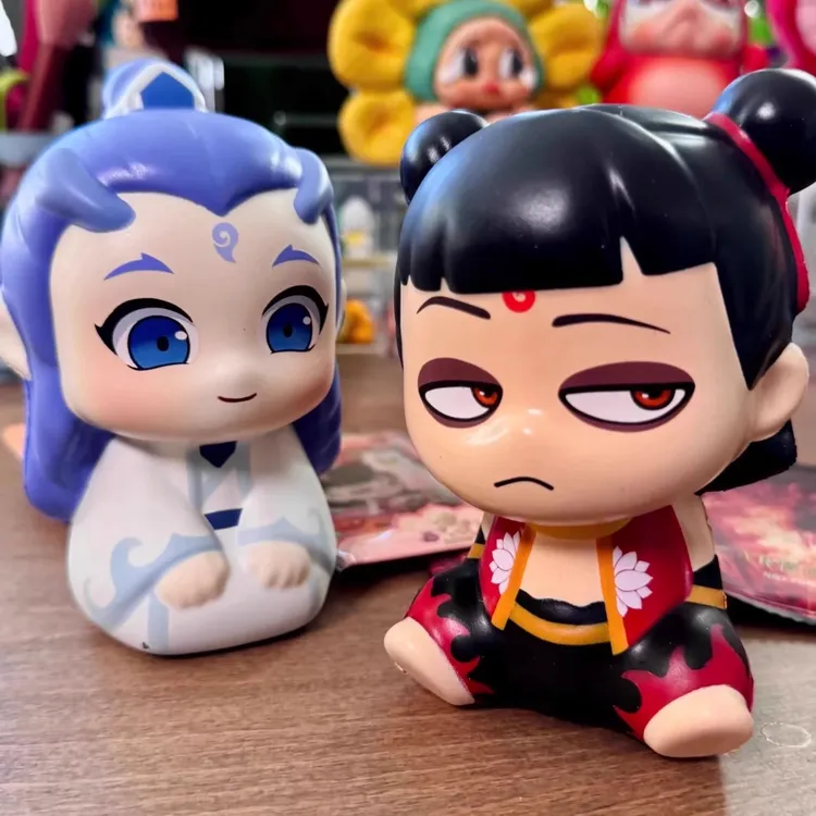 敖丙公仔创意Q版解压潮玩玩具哪吒慢回弹Q玩捏捏乐魔童哪吒玩具