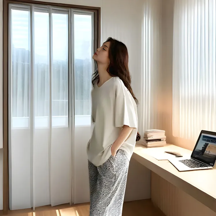 艾唯绅25年莫代尔睡衣女夏季时尚新款短袖长裤套装薄款女士家居服