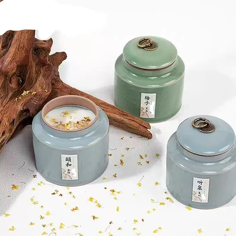 花香香薰蜡烛国风留香持久家用卧室持久国风香氛