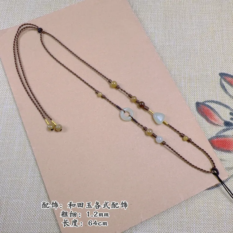 手工编织高货项链编绳绳