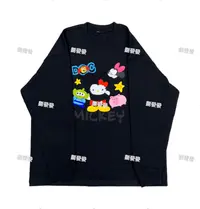 【劉發發】K084【毛巾kitty卫衣T】韩版百搭显瘦休闲打底宽松T恤长袖