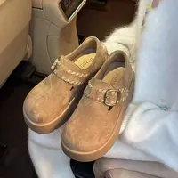 王姐专属-2025早秋新品厚地增高通勤一脚蹬勃肯鞋-【珍-8328】