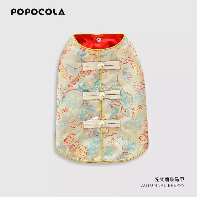 小狗狗衣服新年马甲红色猫咪背心宠物衣服泰迪小型犬衣服薄款马甲