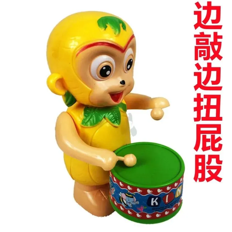 上链发条打鼓猴子打鼓喜羊羊玩具唐老鸭米老鼠hello kitty KT猫