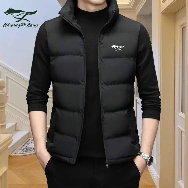品牌男士马甲棉服春秋冬季新款休闲棉衣外套保暖无袖坎肩马夹背心