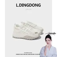 【刘叮咚女鞋】网面老爹鞋女秋季透气2025新款增高运动休闲鞋潮1688