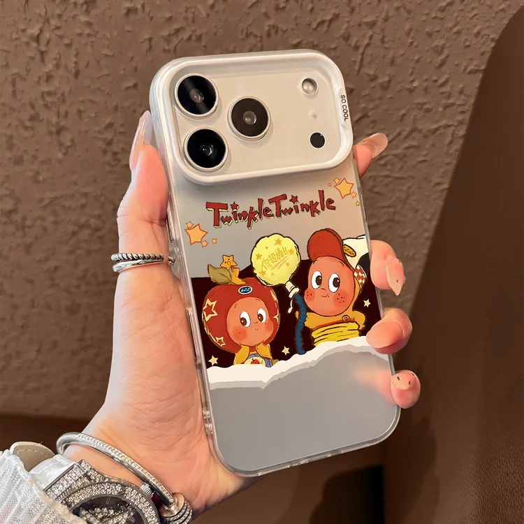 可爱星星人适用苹果17promax手机壳iphone16新款15可爱14创意防摔
