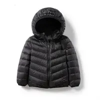 儿童轻薄羽绒服男女童外套秋冬连帽上衣校服神器保暖