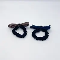 Mi33 蝴蝶结十字标鸢尾花发绳发圈 Q04055Q29