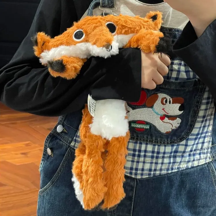 德瓦狐狸毛绒玩具好兄弟搞怪公仔超软玩偶奔跑搂抱娃娃送礼物6073