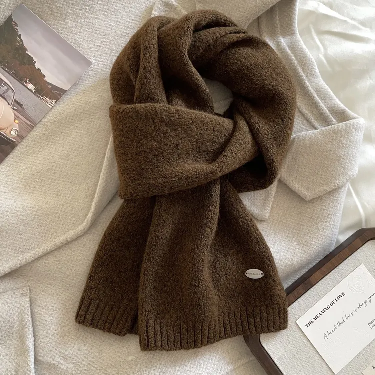 BEIJU 2025新款时尚气质百搭宽松显瘦轻奢洋气设计感围巾女2485