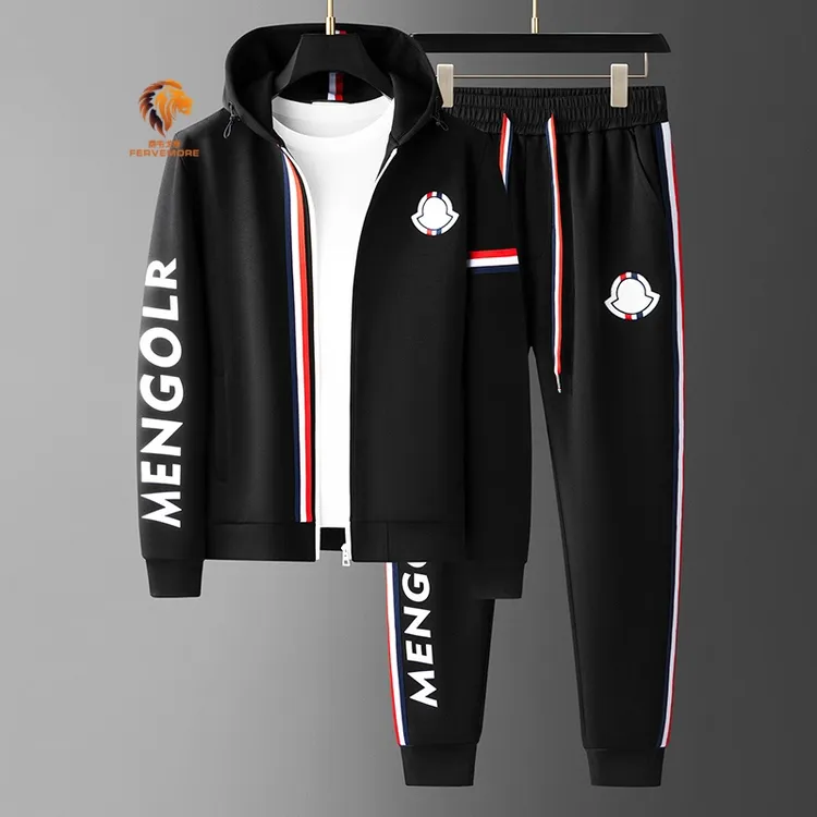 Fervemore费韦戈摩男士连帽卫衣休闲套装时尚潮流春秋运动两件套