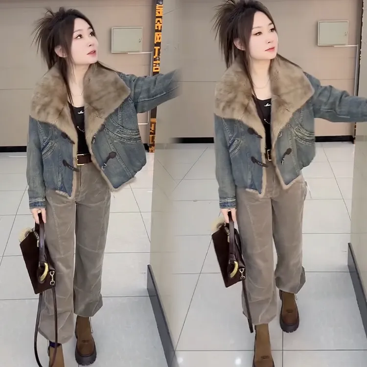 2025秋冬新款时尚显瘦气质网红高档洋气女高级百搭宽松外套潮