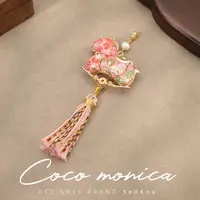 【小霞珠宝】宋锦福禄小马珍珠吊坠国风古风 AS357