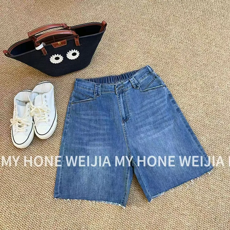 【WJ】夏款  玉  9025  五分牛仔短裤（3-7）