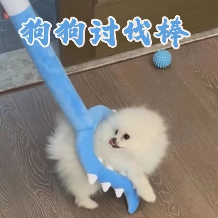 可爱猫咪讨伐棒薄绒逗猫棒讨伐棒70cm长逗猫狗创意抓猫玩具叉猫棒