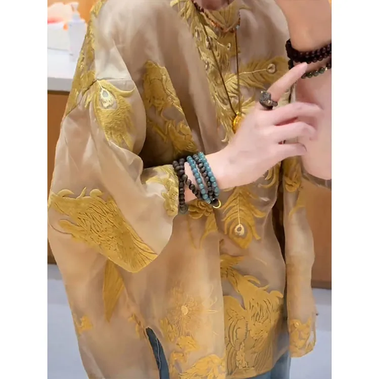 新中式女装国风轻奢高级感气质独特漂亮唐装上衣2025夏季新款小衫
