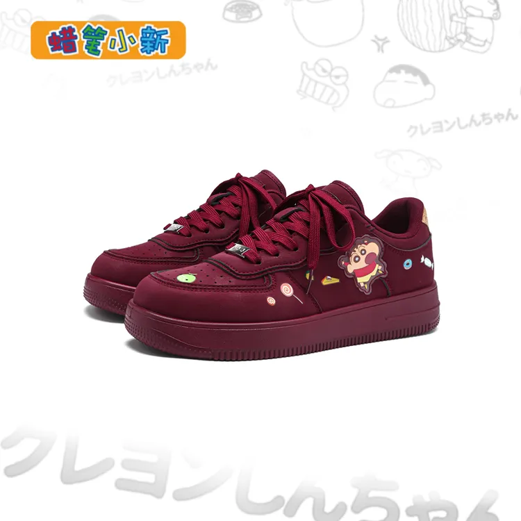 蜡笔小新鞋子男款爆款2025新款保暖增高鞋时尚情侣百搭厚底休闲鞋