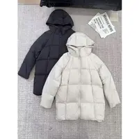 【洁子推荐】2025冬季新款258738连帽中长款极简风羽绒服JZYC258738