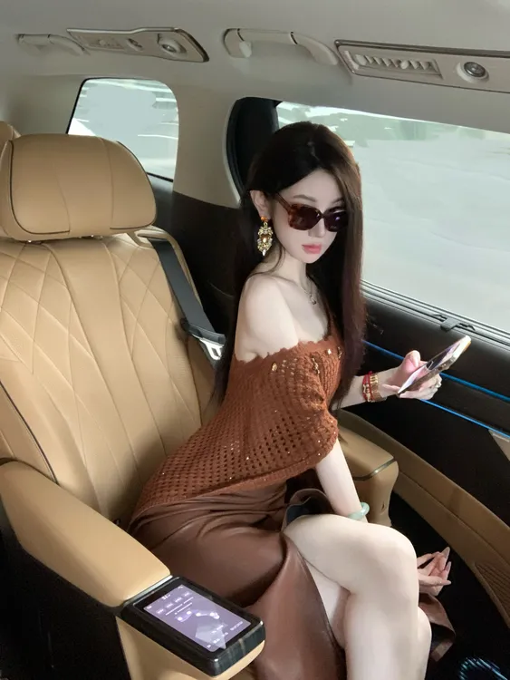 【雅乔定制】时髦滤镜 宽松镂空针织披肩式毛衣外套女DYTH-25083974