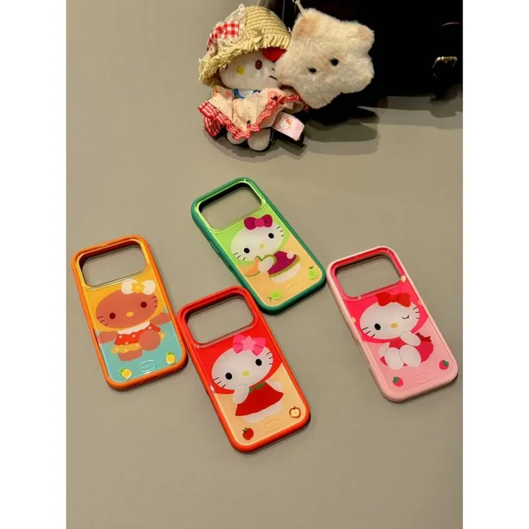 可爱ins多元素水果猫咪适用iphone17promax苹果16promax手机壳15p