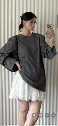 8829潮女时尚百搭休闲宽松大版长袖T恤