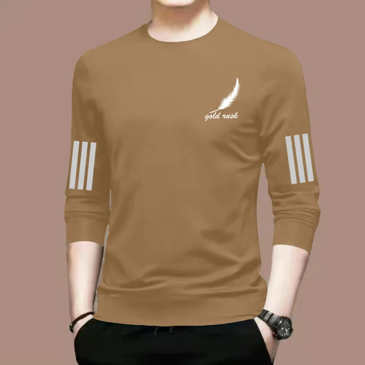 纯棉长袖t恤男女春秋长袖秋衣简约百搭打底衫宽松显瘦上衣