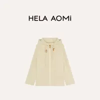 HELA AOMI “远红外摇粒绒”法式云感柔软抽绳连帽外套CY5DB00618