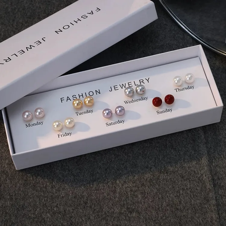 非金属仿珍珠耳饰 简约经典百搭精致高级感ins韩版珠珠耳钉595