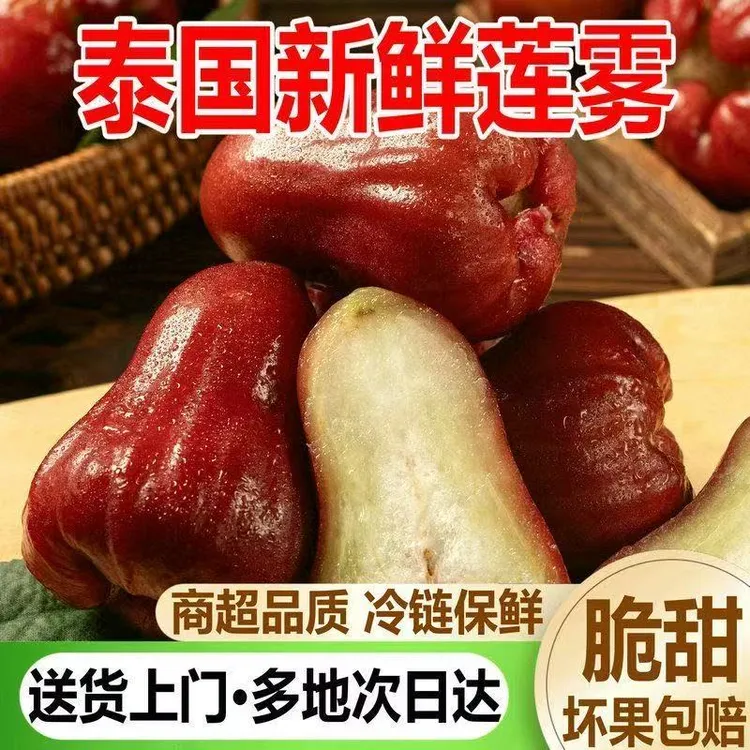 泰国新鲜莲雾清甜脆爽多汁新鲜应季水果