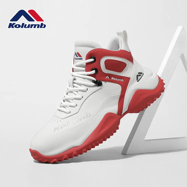kolumb/哥仑步高档男鞋秋冬季新款真皮休闲运动鞋男士百搭潮鞋
