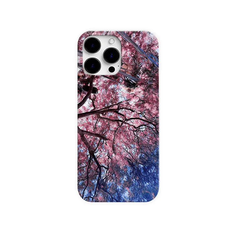 樱花粉手机壳适用苹果15promax小众16e个性小米14pro华为一加vivo