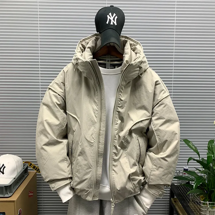 羽绒服外套男士高品质冬季新款休闲宽松潮牌防风保暖连帽羽绒夹克