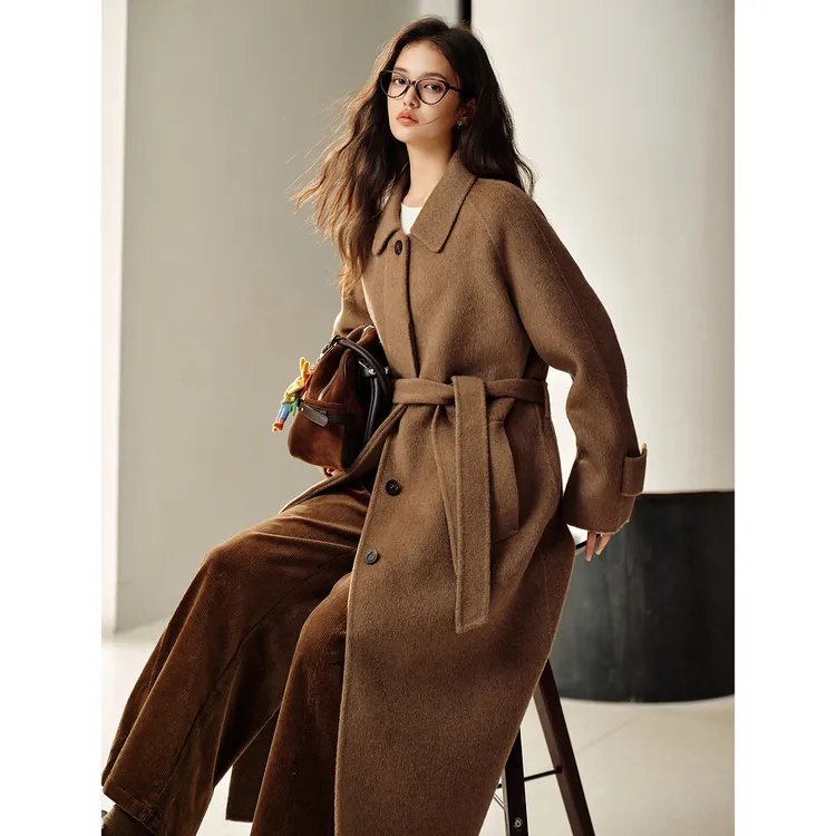 【彼得堡大衣】柔暖牦牛绒羊毛女装毛呢外套FY3MN0616-A/D