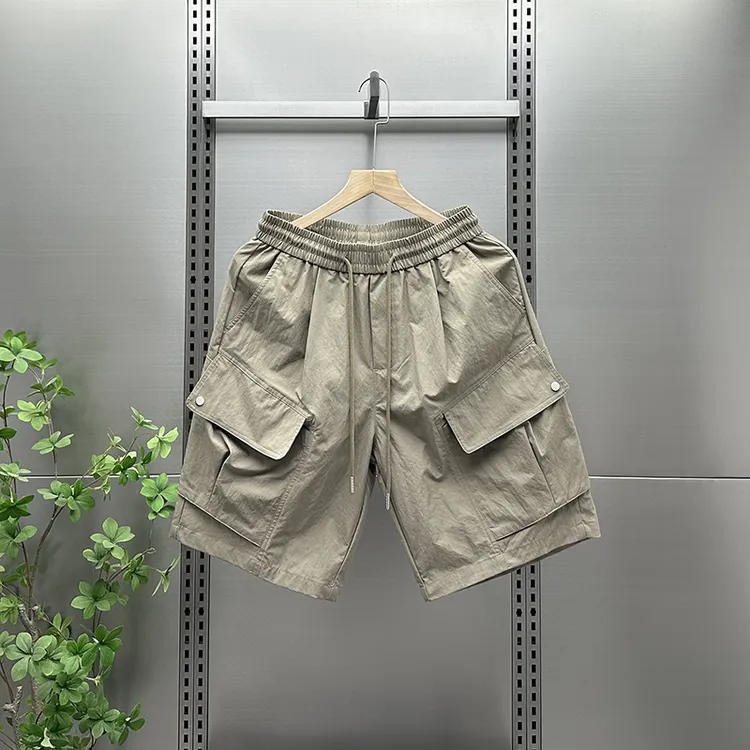 2025新款美式复古工装短裤男潮牌宽松机能五分裤夏季新款男士短裤