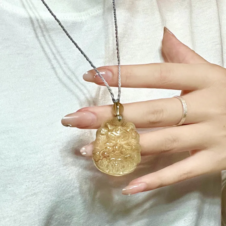 合金吊坠 狐牌吊坠项链毛衣链