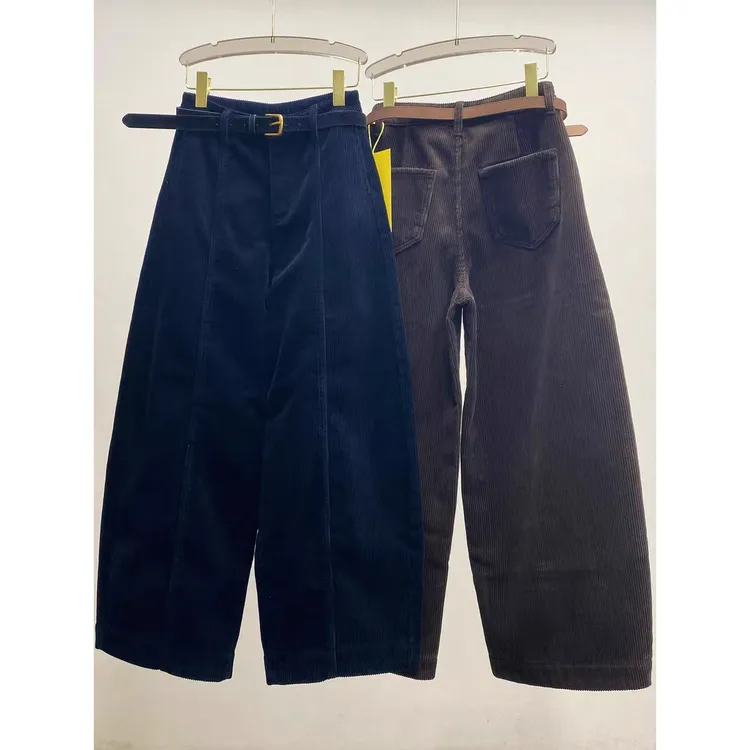 篙定面料，质感绝绝子！休闲裤女冬季慵懒感宽松加厚直筒阔腿长裤子