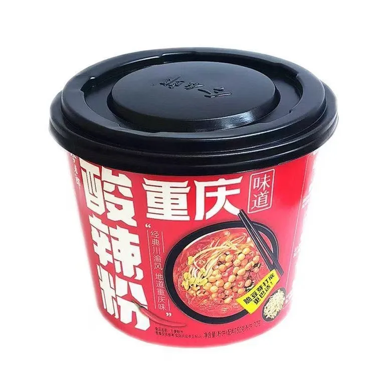 新日期今麦郎重庆酸辣粉豆芽桶装美味夜宵速食宿舍懒人免煮冲泡